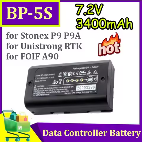 BP-5S 7.2V 3400mAh Li-ion Battery for Stonex P9 P9A for Unistrong RTK for FOIF A90 Data Controller