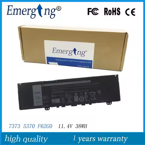 11.4V 38WH New Original Laptop Battery F62G0 for Dell Inspiron 13 5370 7370 7373 Vostro 5370 RPJC3 P