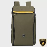 【Automobili Lamborghini】限量2折 頂級義大利運動後背包 全新專櫃展示品(綠色 LBZA00402T)