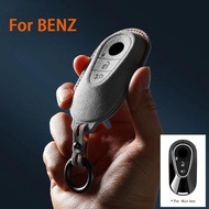 For Mercedes Benz C S Class W206 W223 S350 C260 C300 S400 S450 S500 Suede Remote Car Key Case Shell 