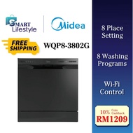 [FREE SHIPPING] Midea 8 Place Settings Table Top Dishwasher with Wi-Fi Control WQP8-3802G