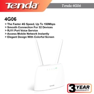 Tenda 4G06 LTE Router Mobile Wi-Fi Router- SIM Card/Hotspot Router/Modem/No Configuration