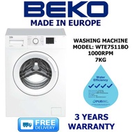 Beko - 7kg Washer, WTE7511B0