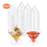 80 Pack Plastic  Glasses Disposable Cocktail Glasses 5 Oz  Plastic Cocktail Glasses,Ice Cream Desser