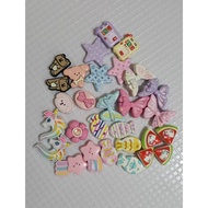 metal diy for keychain A-E 5pcs mix, F 4pcs