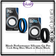 Performance Silicone Go Pro Cock Ring  Blue/Black or Black/Black