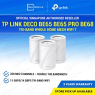 TP Link Deco BE65 BE65 Pro BE68 BE11000 BE14000 1 2 3 Pack Tri-Band Whole Home Mesh WiFi 7 System