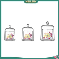 [HellerySG] Glass Cloche Dome Tabletop Ornament for Fairy Lights Pillar Candles Jewelry