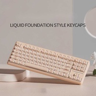 87 Keys Wireless Keyboard Korean Mechanical Keyboard,Semi-Transparent High-Quality RGB Keyboard