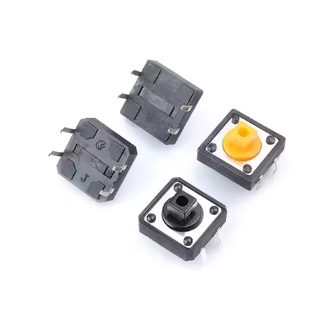50PCS 12x12x7.3 mm Tactile Switches Square Push Button Tact Switch 12*12*7.3 mm Micro switch B3F-405