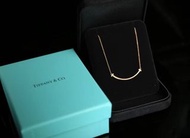 TIFFANY&CO.蒂芙尼 T-smile項鏈系列 笑臉 項鏈女款金色