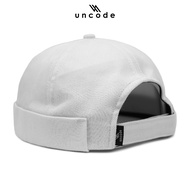 UNCODE Mikki Hat Peci Kopiah Exclusive Premium Plain Men's White Mikihat/ Distro Hat/