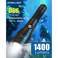 SKYWOODS D6S 1400LM ZOOMABLE DIVING TORCH