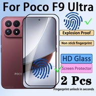 2 Pcs For Poco F9 Ultra Tempered Glass Screen Protector For Redmi Note 17 Poco F9 Pro Max Ultra 4G 5