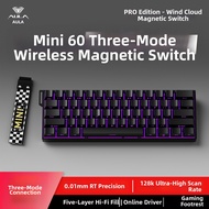 AULA | Wireless 3 Mode Magnetic Switch Gaming FPS Low Latency Mini60he Keyboard