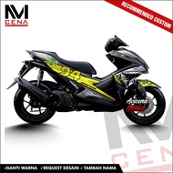Sticker Decal Aerox 155 Decal Sticker Aerox 155 Striping Aerox Full Body Decal Aerox greshark