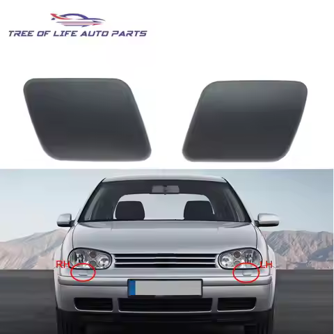 For Golf 4 1997-2006 Headlight Washer Spray Nozzle Cover Headlamp Cleaning Washer Jet Cap Left Right