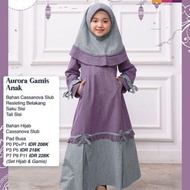 ( Best seller ) GAMIS ANAK NIBRAS AURORA GAMIS ANAK PURPLE GAMIS ANAK