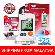 CF (SET 25 + ALCOHOL) Glucometer MESIN CHECK GULA + 25 Test Strips + 25 Needles + 25 Alcohol Pads Gl