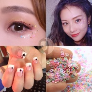 Anneui Glitter Sequins For Kpop Concert Douyin Concert Make Up Mixed Hollow Star Heart Flower Nail A