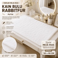 RABBITFUR FUR DRESSING TABLE CLOTH 50x90 CM