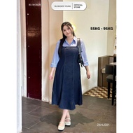 Khaki Jeans Bib 2 here BIGSIZE – 26HJ001 - [BU Bigsize Young]