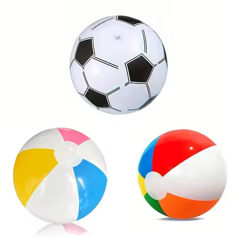 1 pc parent-child interaction inflatable beach ball 30cm six-color ball, 35 cm football, 40 cm four-