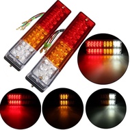 ​2pcs 12-24V 20LED Car Trailer Truck Tail Light Rear Brake Reverse Turn Lamp