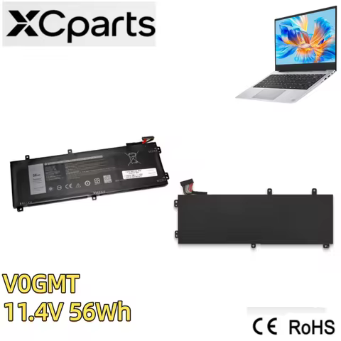 6Cell New V0GMT Laptop Battery 11.4V 56Wh for Dell G7 17 7700 Series 4K1VM W62W6 XYCW0 9TM7D NYD3W N
