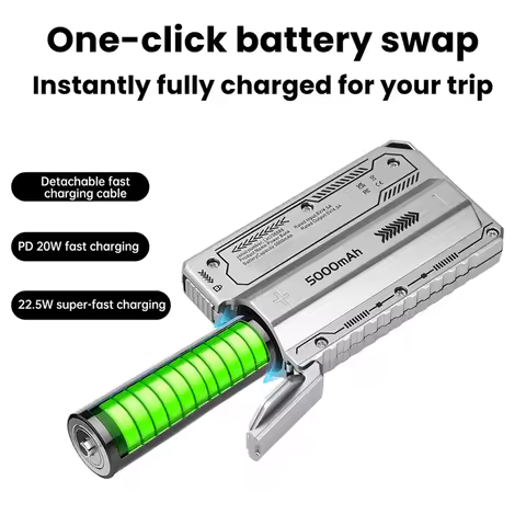 5000mAh 1x21700 Battery Charger Case DIY Power Bank Box PD 20W Fast Charging Portable Battery Charge