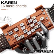 KAREN1 Acoustic Guitar Chord Presser, Portable Guitar Practice Aid Guitar Teaching Presser,  Guitar 
