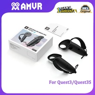 Amvr Quest3/Quest3S controller protective cover, AMVR extended silicone controller anti fall and ant
