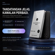 Ledger Stax Graphite Hardware Wallet | Skrin Sentuh E Ink® Melengkung 3.7" | Bluetooth USB-C NFC Qi 