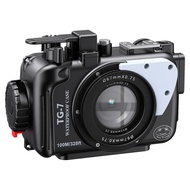 Seafrogs Aluminum Alloy TG-7 Waterproof Camera Case For Olympus TG7 Professional Scuba Diving 100m/3