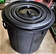 ถังน้ำ ถังแกลลอนมีฝา ตรางู GL53 ทรงเตี้ย ความจุ 200 ลิตร