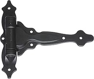 National Hardware N346-200 V6220 TruClose Decorative Spring T Hinge in Black, 7-3/4" x 8-1/2", 2 pie