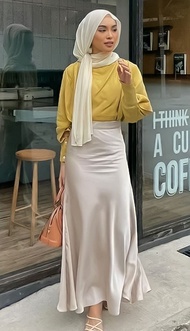 Rok Satin silk / rok korean style / Rok Satin Skirt Rok Mermaid