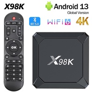 X98K Android 13 RK3528 Smart TV Box 2G 16G 2.4G 5G Dua WIFI BT 5.0 4GB 32GB Wifi 6 Set Top TV Box Media Player X98K