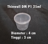 Thinwall DM P1 25ml Tempat Saos Sambal