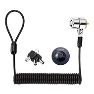 8Feet 3keys Security Retractable Cable Lock Portable Keyed Laptop Lock for Monitors, Laptops, MacBoo