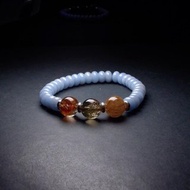 黑超七水晶搭配天使石 男手環 男手鍊 手鏈 QBR-00043