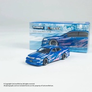 TW 1: 64 VERTEX Toyota JZX1 Blue Alloy Car Model