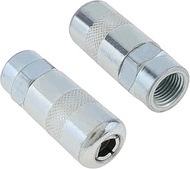 Grease Gun Couplers Fits, CLAHJQX 2pcs 1/8" NPT Threads Grease Adapter High Pressure Replaceable Carbon Steel Grease Tip Nozzle Fitting