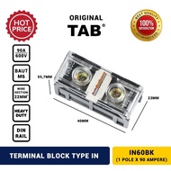 Terminal Block IN60BK Block/ 1 pole 90A 600V TAB