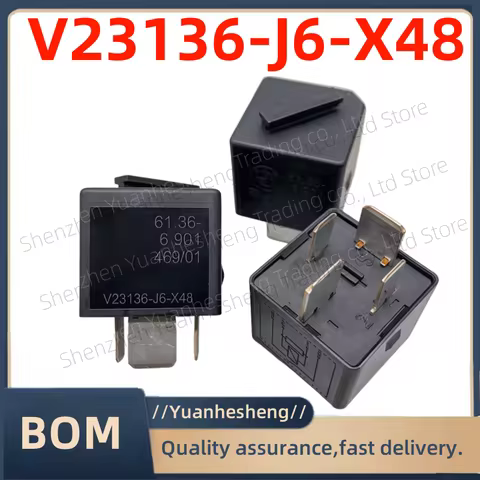 1-5pcs Original and brand new V23136-J6-X48 12V relè a 4 pin for BMW Serie 3 Serie 5 Serie 7 serie a