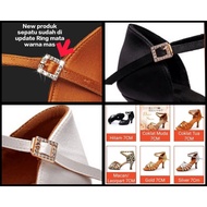 MERAH Premium 7cm 34-41Black, dark brown, light brown, Tiger, White, Red, Gold, Silver Dance shoes W