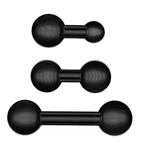 Double Ball Mount Adapter 1 Inch To 25mm/17mm/20mm Composite Extension Ball for Standard Dual Ball S