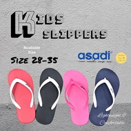 Asadi Kids Flip Flops Lightweight Slippers CJA-1447 Selipar Budak Asadi