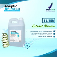 DAILY Hand Sanitizer Gel Aseptic First Refill 5 Liter Ekstrak Aloevera