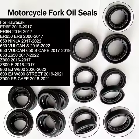 2/4/8pc 41x53 Front Fork Oil Seal Dust Cover For Kawasaki ER6F ER6N ER650 ER6 650 NINJA VULCAN 650 S